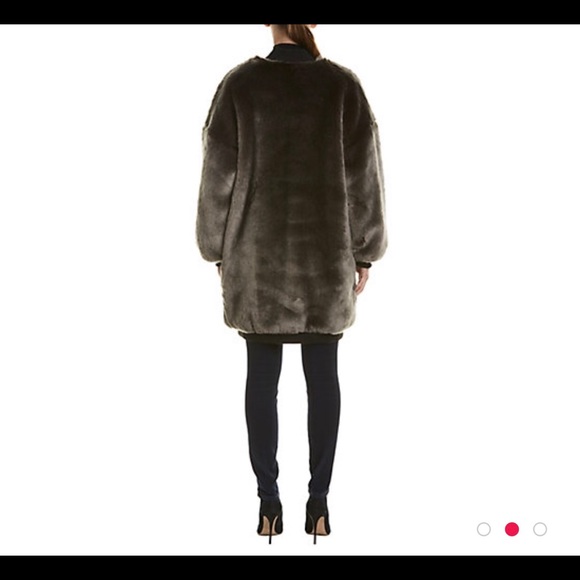 Nicole Miller Faux Fur Artelier Jacket - Picture 4 of 7